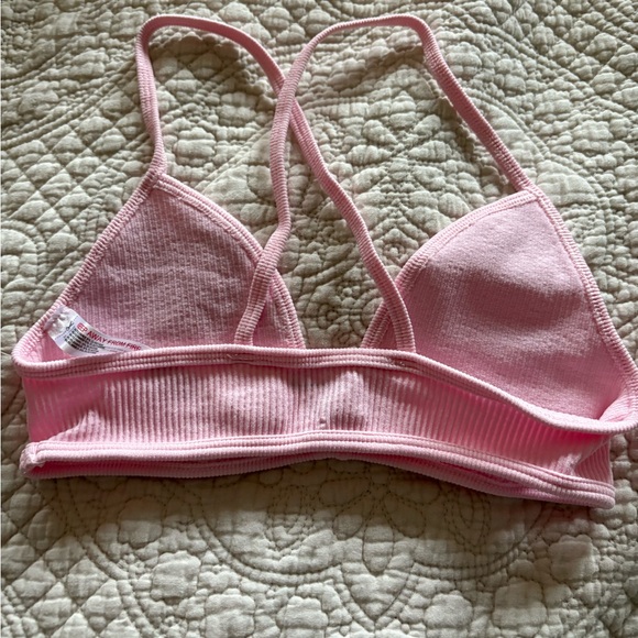 Free People Pink Ribbed Bralette, NWOT, XS - Picture 2 of 4